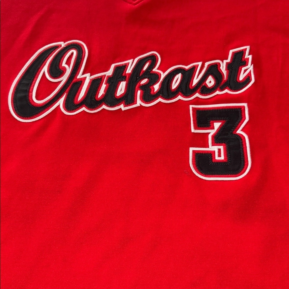 Vintage Gently loved Red Outkast 3 Jersey - Picture 2 of 13
